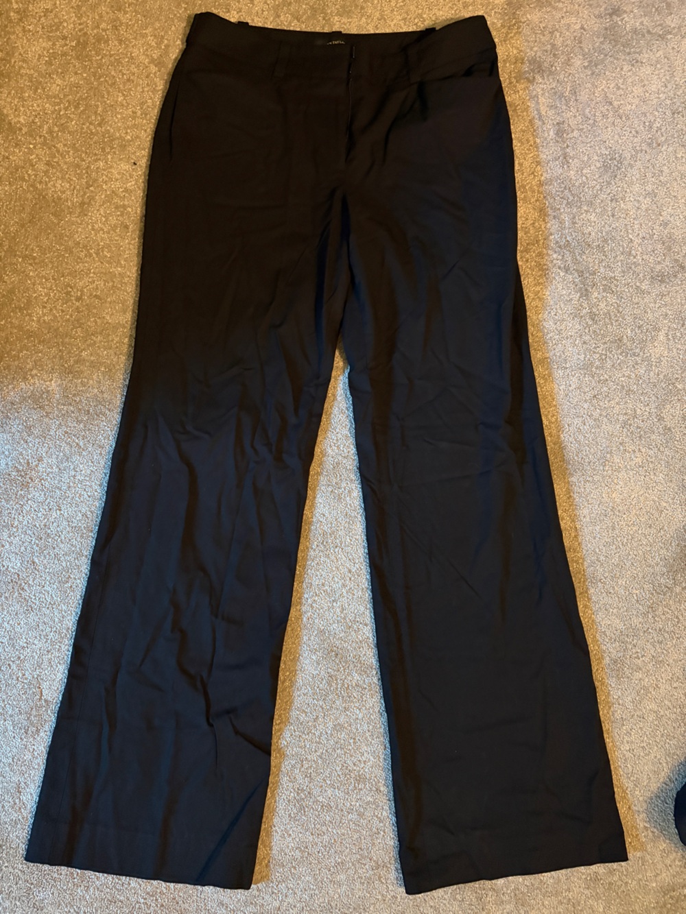 Ann Taylor Black Wide-Leg Trousers
